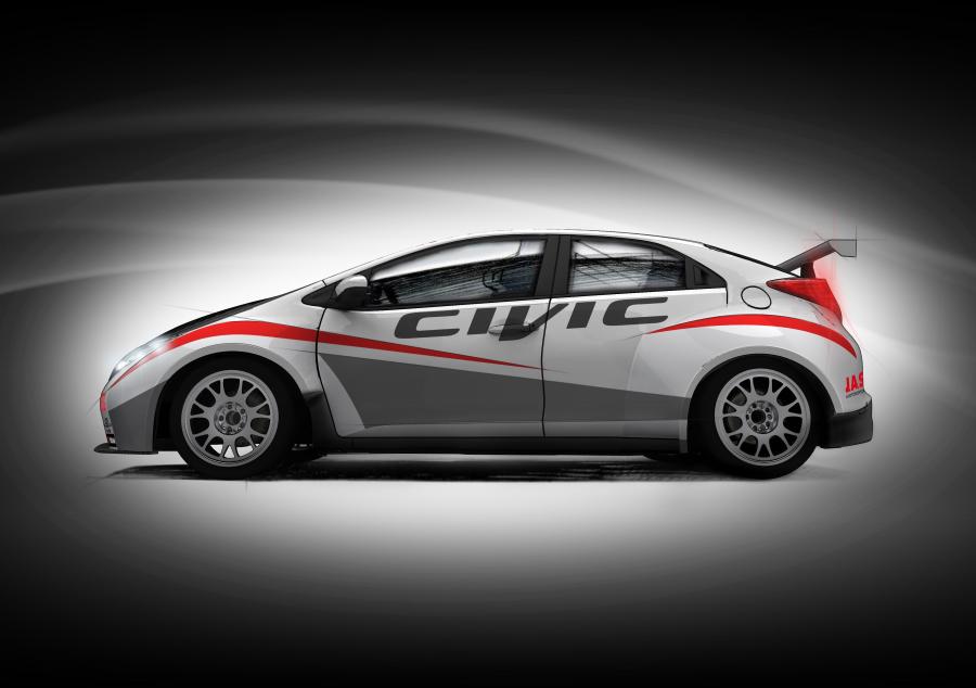  Honda Civic WTCC Drawings 2012 года  (фото 1 из 5)